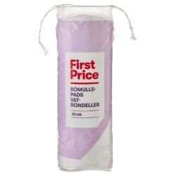 First Price Bomuld Vatrondeller 80 Stk