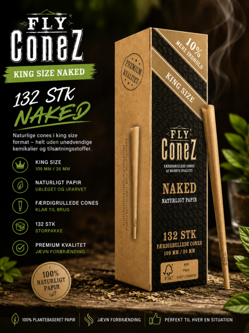 FLY ConeZ King Size Naked 132 Stk - Billede 3