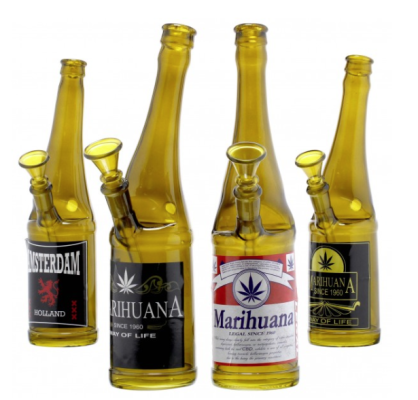 Beer Bottle Glass Bong H 26cm SG 14.5mm www.jware .dk https://jware.dk/en/about/
