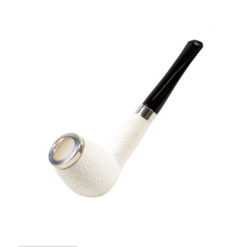 Blok Meerskum Pipe Billiard Army/Top Rustik Ring