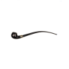 Jean Claude Laesepibe Sort Buet Ring Ebonit 26 cm www.jware .dk https://jware.dk/en/produkt/jean-claude-reading-pipe-light-curved-ring-ebonite-26-cm/