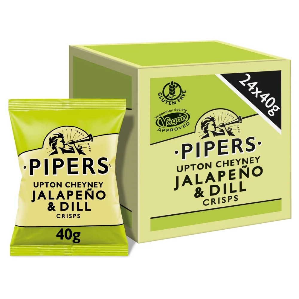 Pipers Jalapeno Dild 24 x 40 Gr www.jware .dk https://jware.dk/produkt/pipers-jalapeno-dild-24-x-40-gr/ Pipers Jalapeño & Dild 24 x 40 Gr