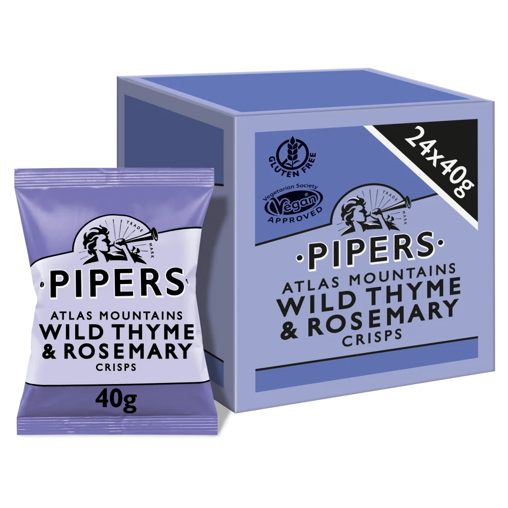 Pipers Wild Thyme Rosemary 24 x 40 Gr www.jware .dk https://jware.dk/produkt/pipers-wild-thyme-rosemary-24-x-40-gr/ Pipers Wild Thyme & Rosemary 24 x 40 Gr