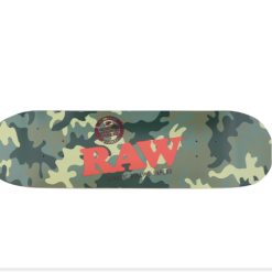 Alternative view of Raw Skate Board Black & Camo