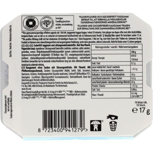 V6 Oral-B Peppermint Sugarfree 12 x 17g - Billede 2
