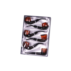 Passatore Capriccio Pipe, Black/Brown, Assorted Acrylic