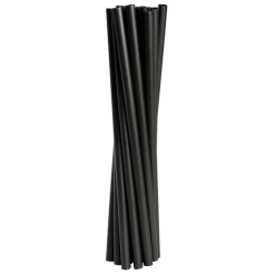 Sugerør Sort Genanvendelig 6 x 190mm 250 Stk