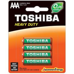 Toshiba AAA Heavy Duty-batterier, 4-pack