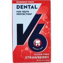 V6 Strawberrry Mint Sugarfree 50 Stk 12 Pack www.jware .dk https://jware.dk/ V6 Strawberrry Mint Sugarfree 50 Stk (12-Pack)