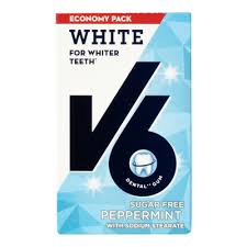 V6 White Peppermint Sugarfree 50 Stk (12-Pack)
