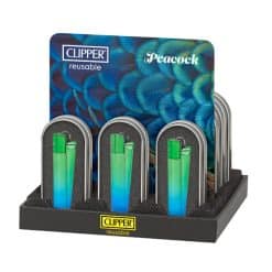 Clipper Metal Large Peacock Lighter