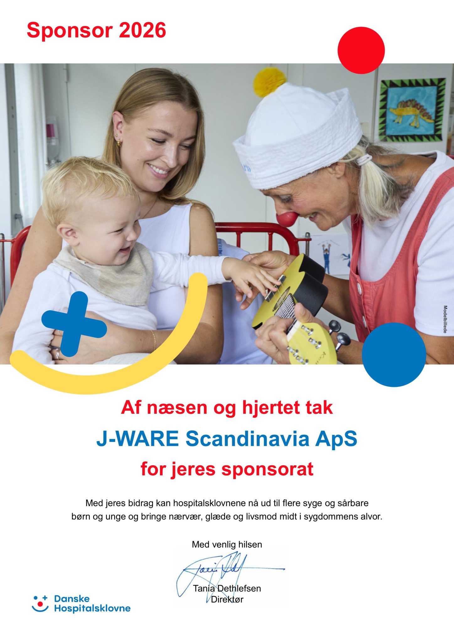 Jware støtter Danske Hospitalsklovne