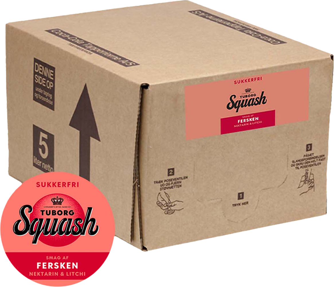 Postmix Tuborg Squash Fersken Sukkerfri 5 Liter www.jware .dk 1 https://jware.dk/en/produkt/postmix-tuborg-squash-peach-sugar-free-5-liters/ Postmix Tuborg Squash Peach Sugar-Free 5 Liters