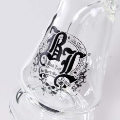 Alternative view of Black Leaf Oil Pipe/Dab Rig with Drum Percolator Clear