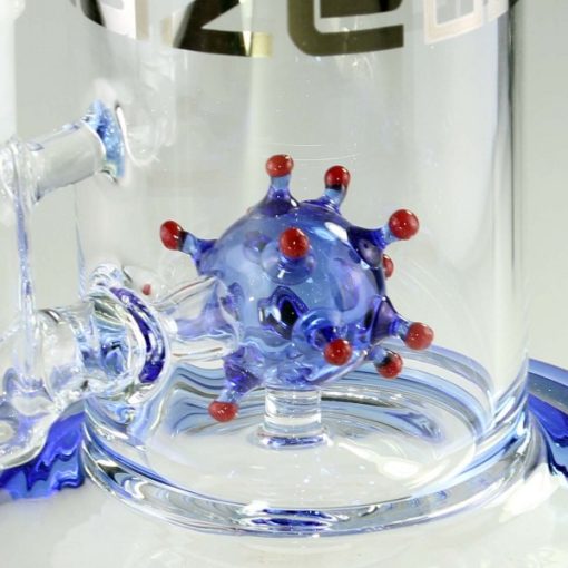 Blaze Virus Ball Oil Bong/Dab Rig, Blue - Image 2