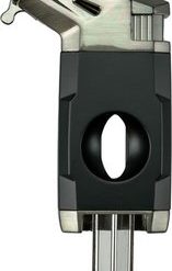 Alternative view of Passatore Viking Jet Cigarlighter – Dark Gun/Sort med 22 mm Cigarklipper
