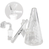 Black Leaf Glas Bubbler Herbs Oil with Adapter www.jware .dk https://jware.dk/en/produkt/blaze-recycle-mobius-bong-for-oil-amber/