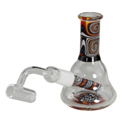 Black Leaf Mini Oil Bong, blue/multicolored