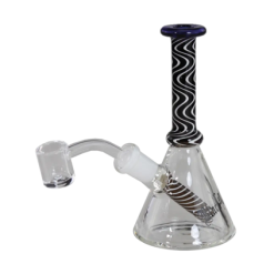 Black Leaf Oil Bong/Dab Rig, Black