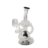 Blaze Dab Rig Recycler Black www.jware .dk https://jware.dk/produkt/black-leaf-glas-bubbler-herbs-oil-with-adapter/