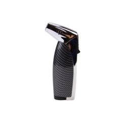 Passatore Rio 2-Jet Cigarlighter – Poleret Krom/Kulfiber med 7 mm Cigarpunch