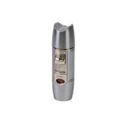 Passatore XL 3-Jet Cigarlighter – Krom Satin med 8 mm Cigarpunch & Cigarholder