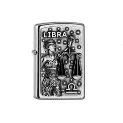 Zippo Street Chrome Plakette Libra