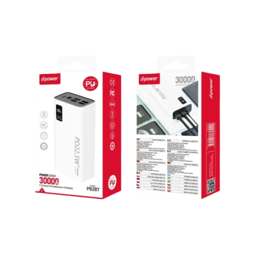 D-Power Powerbank 30000mAh 22.5W - Billede 2