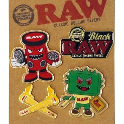 Raw Pins – Set 2 med 4 forskellige designs