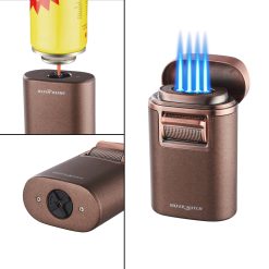 Alternative view of Silver Match Table 4-Jetflames Lighter + Holder