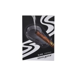 Silver Match Cigar Glas Askebæger Sort